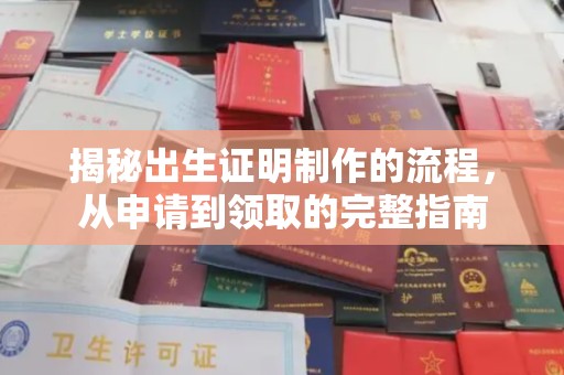 下城揭秘出生证明制作的流程，从申请到领取的完整指南