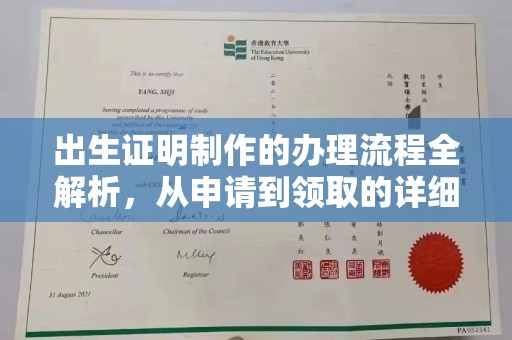 月湖出生证明制作的办理流程全解析，从申请到领取的详细指南