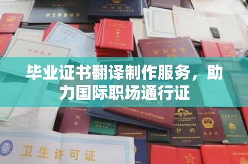 绩溪毕业证书翻译制作服务，助力国际职场通行证