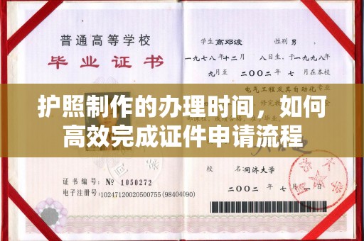 广元护照制作的办理时间，如何高效完成证件申请流程